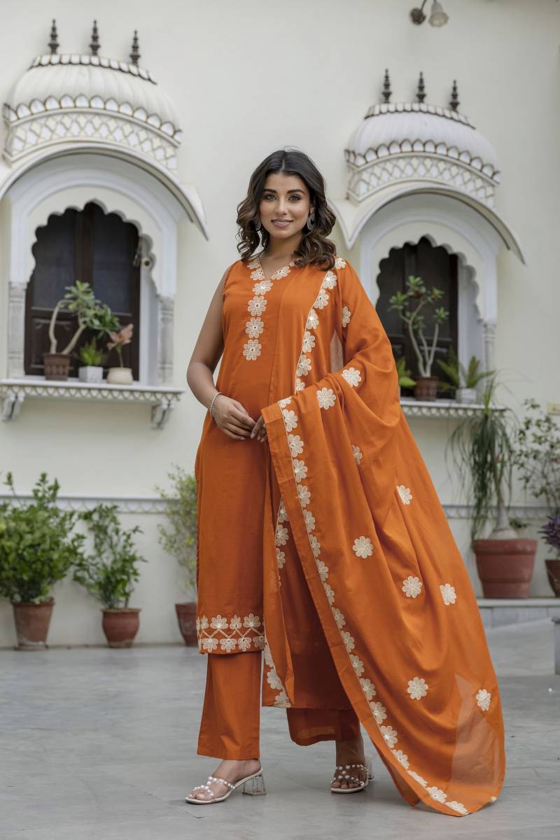 Tanyaa P 404 Cotton Work Kurti Bottom With Dupatta Wholesale Market In Surat