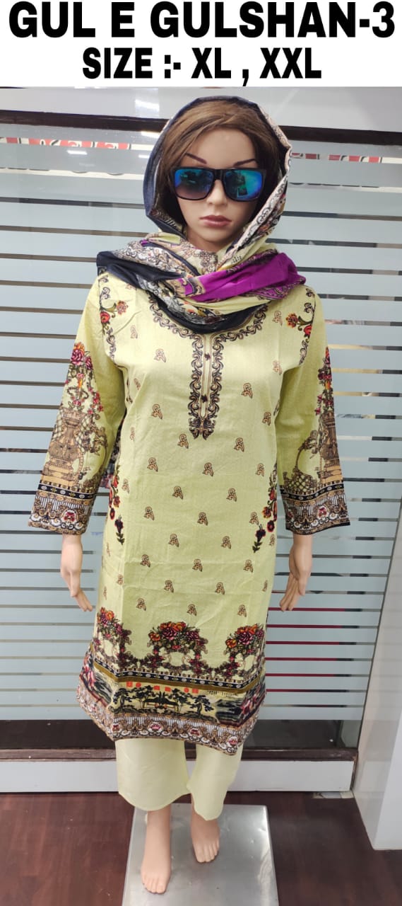 Gul E Gulshan 3Latest Fancy Designer Casual Wear Lawn Cotton Printed Readymade Suit Collection
