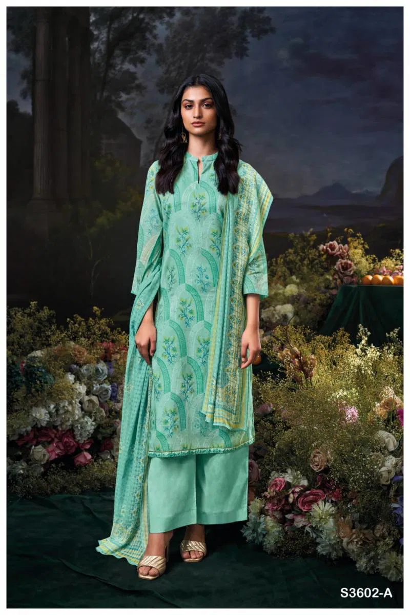 Gigi By Ganga Cotton Mal Printed Embroidered Salwar Kameez Bulk Orders In India