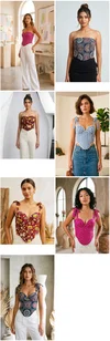 Corset Vol 1 Cotton Multipule Fancy Printed Western Corset
