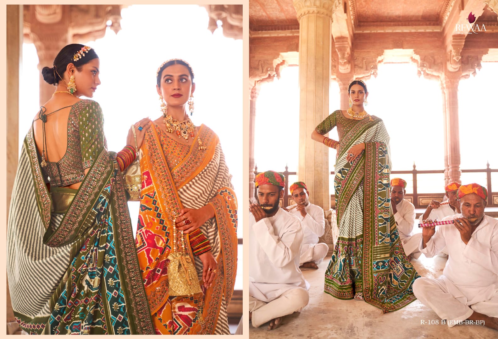 Sur Silk By Rewaa Printed Desginer Readymade Blouse Sarees Orders In India