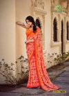 Paro By Sanskar Tex Prints Bember Georgette Pretty Look Saree Wholesale Suppliers In Mumbai