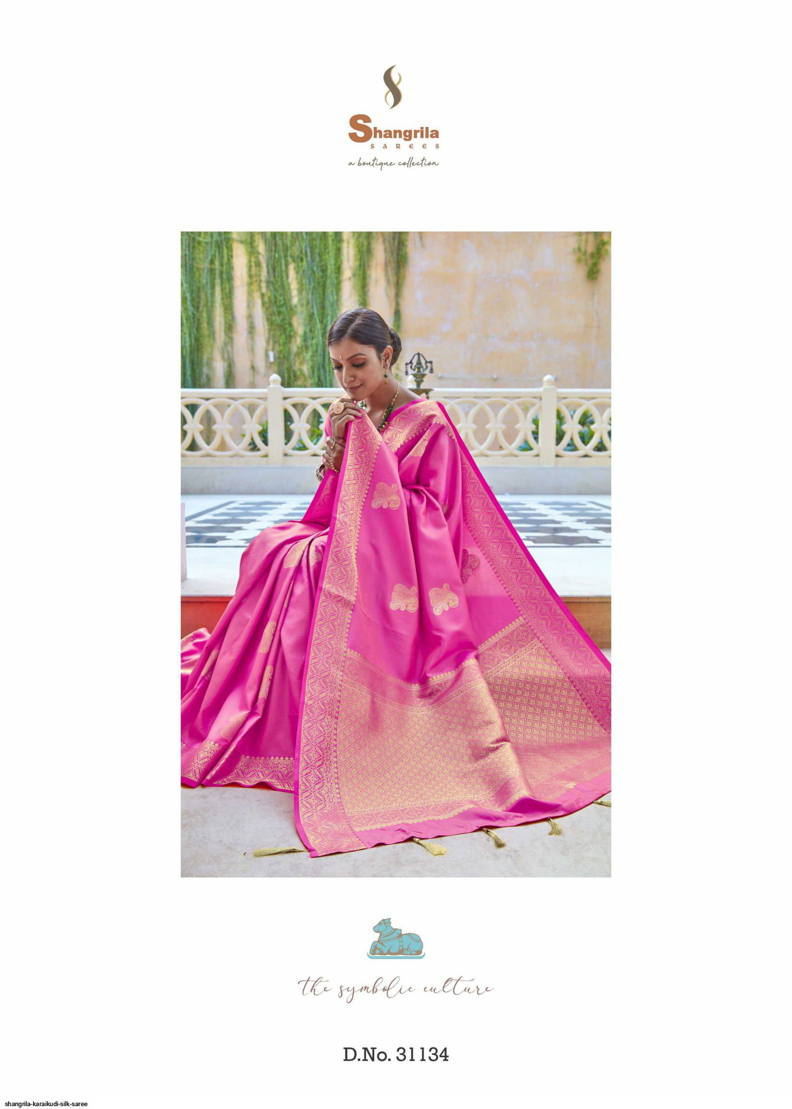 Shangrila Karaikudi Festive Wear Heavy Designer Silk Saree Collection
