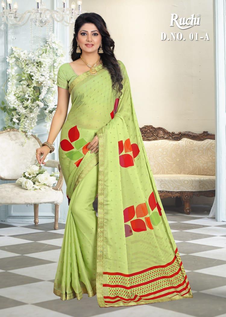 RUCHI Latest fancy Designer Regular Casual Wear silk georgette Saree Collection 