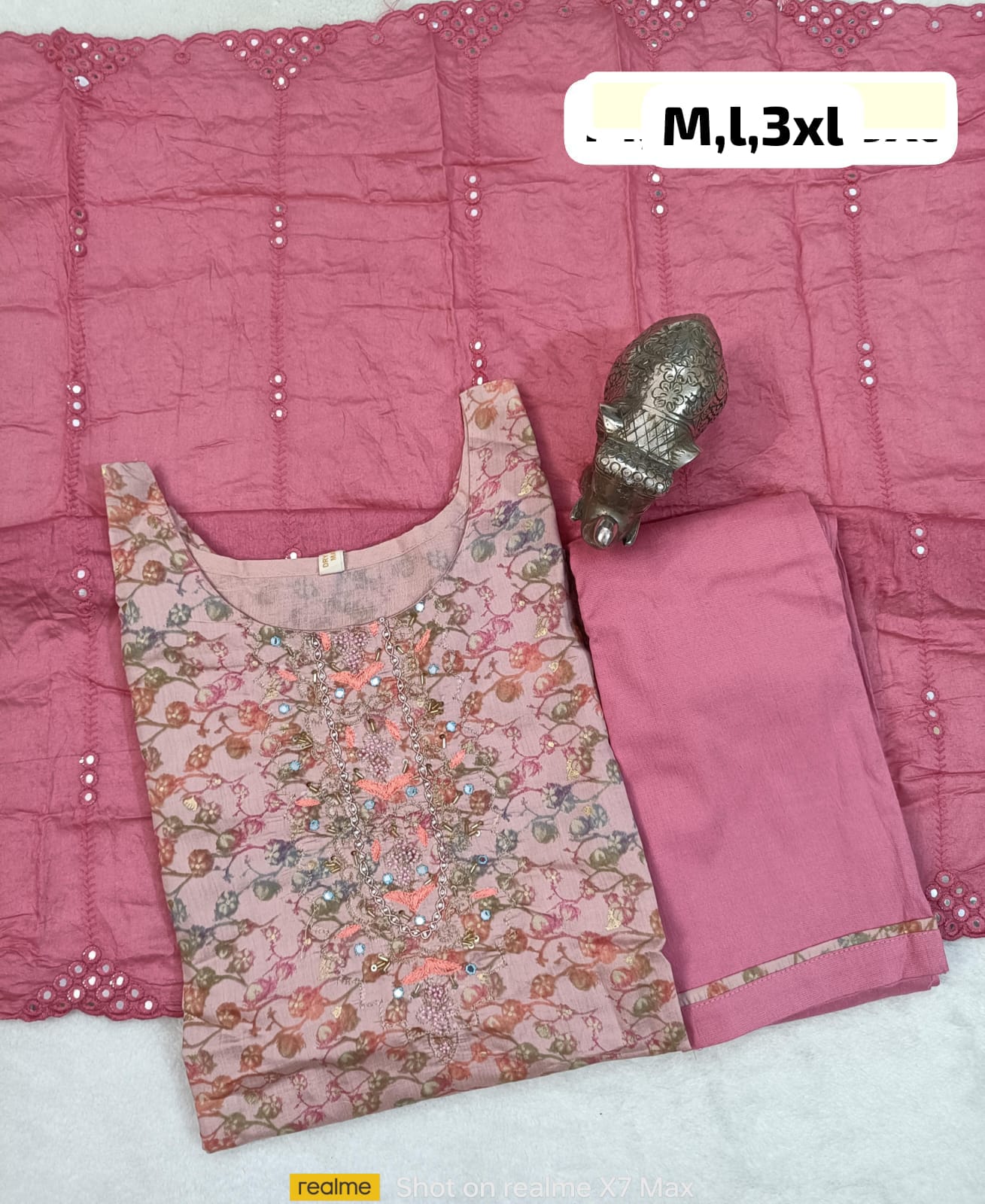 Virat Hand Work Masleen Kurti With Bottom Dupatta Catalog
