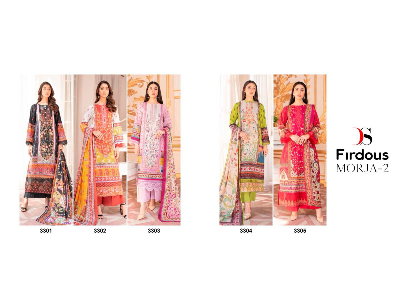 Firodus Morja 2 By Deepsy Cotton Pakistani Dress Material Catalog
