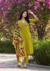 Miralee By Woodee Viscose Roman Kurti With Bottom Dupatta Suppliers In India