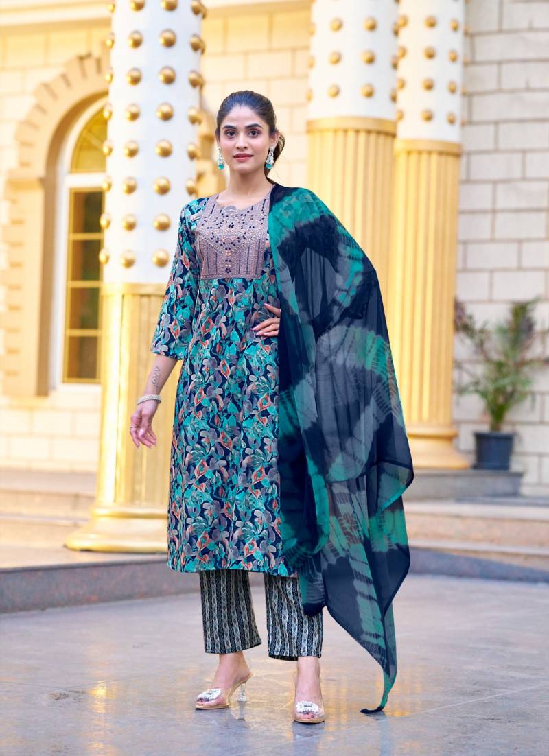Mystic 9 Suman Vol 3 Kurti Bottom With Dupatta Wholesale Online