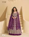 Mirza By Sayuri Chinon Silk Embroidery Surat Gown With Dupatta Wholesale Market
