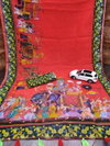 MG 397 Linen With Silver Jari Border Digital Printed Saree Wholesale Online