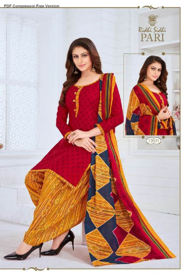 Ridhi Sidhi Pari 12 Designer Regular Wear Printed Stitched Salwar Suit Collection