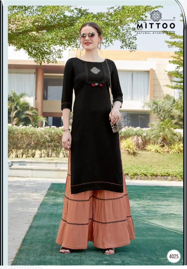 Mittoo Zohra Vol 4 Latest Designer Casual Wear Kurtis With Heavy Designer Plazzo Collection 