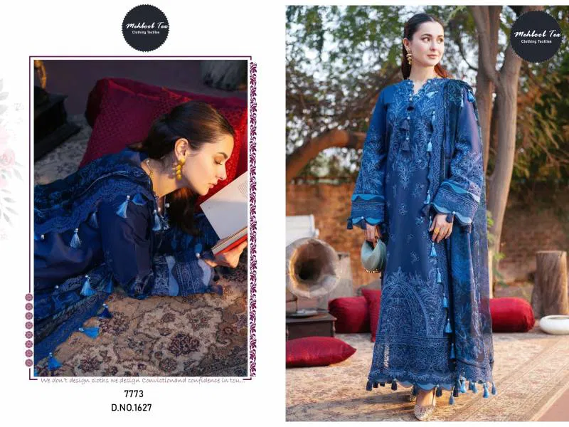 Mehboob Tex 1627 Cotton Dupatta Pakistani Salwar Suits Best Wholesale Shop In Surat