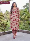 Ctz 414 Rayon Foil Wholesale Straight Kurti With Bottom Suppliers In Mumbai
