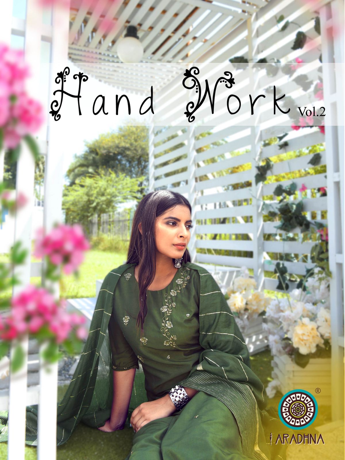Aradhna Hand Work 2 Latest Designer Cotton Silk Festive Wear Ready Made Collection
