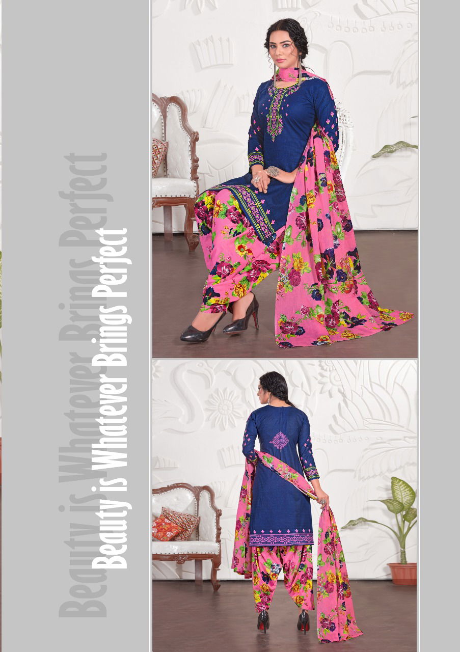 Mishri Magic Patiyala 4 Latest fancy Casual Wear Printed Pure Cotton Dress Material Collection
