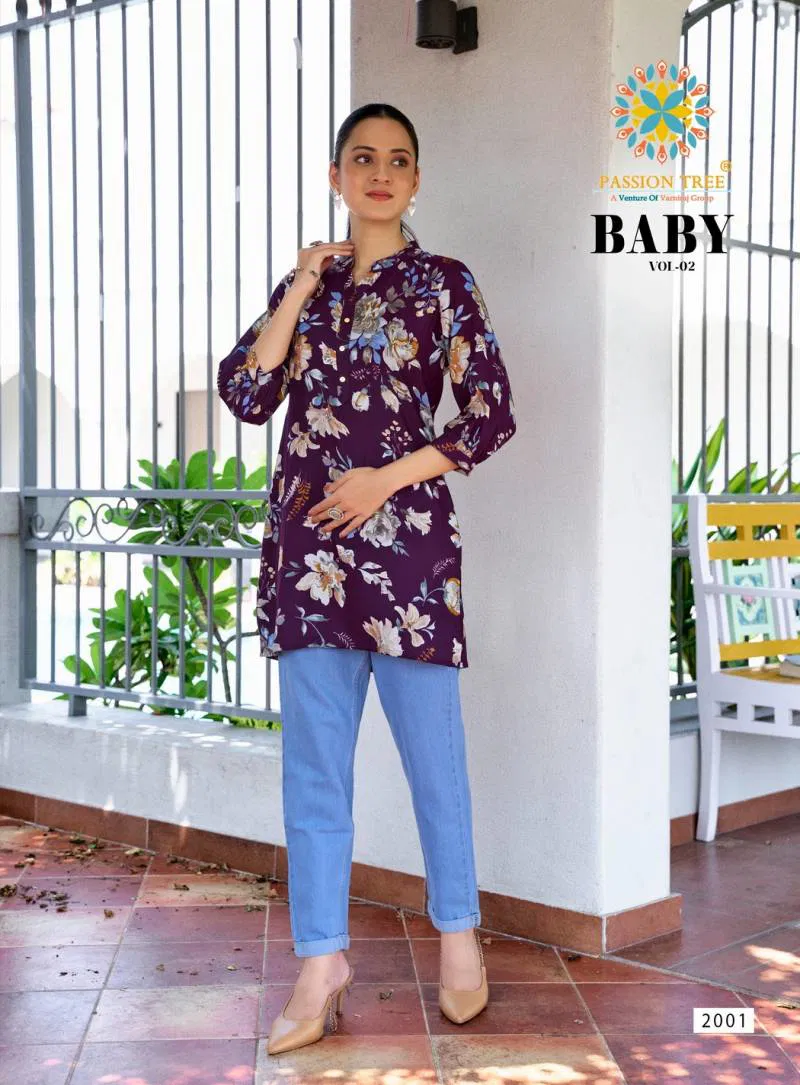 Baby Vol 2 By Passion Tree Rayon Short Tops Wholesale In India