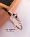 Fancy Steel Rose Gold Kada Accessories Catalog