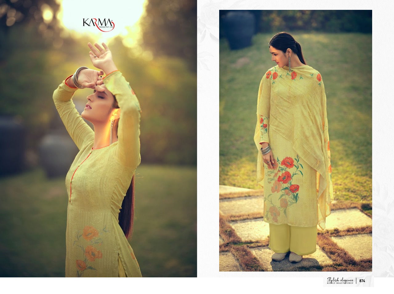 Karma Riwaaz Latest Maslin Embroidery Digital Printed Salwar Kameez Collection 
