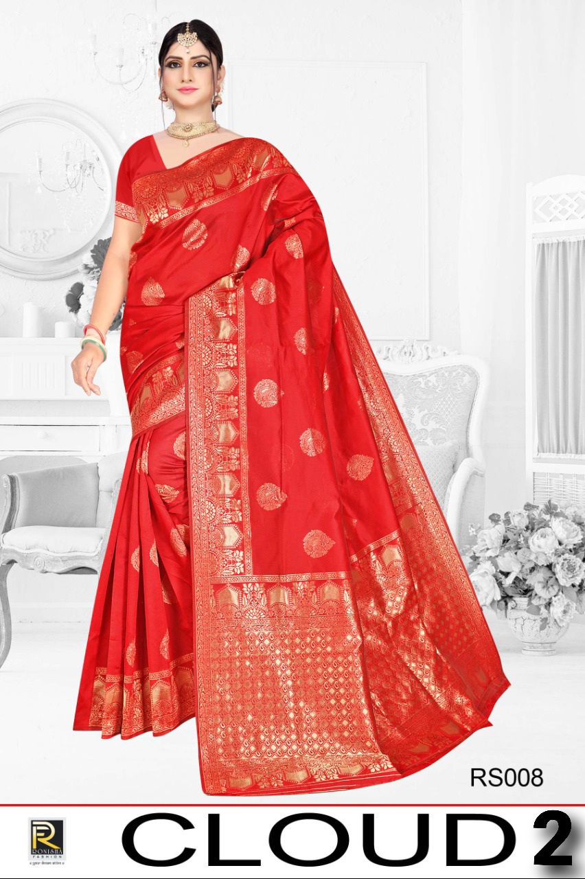 Ronisha Cloud 2 Fancy Festive Wear Silk Designer Saree Collection
