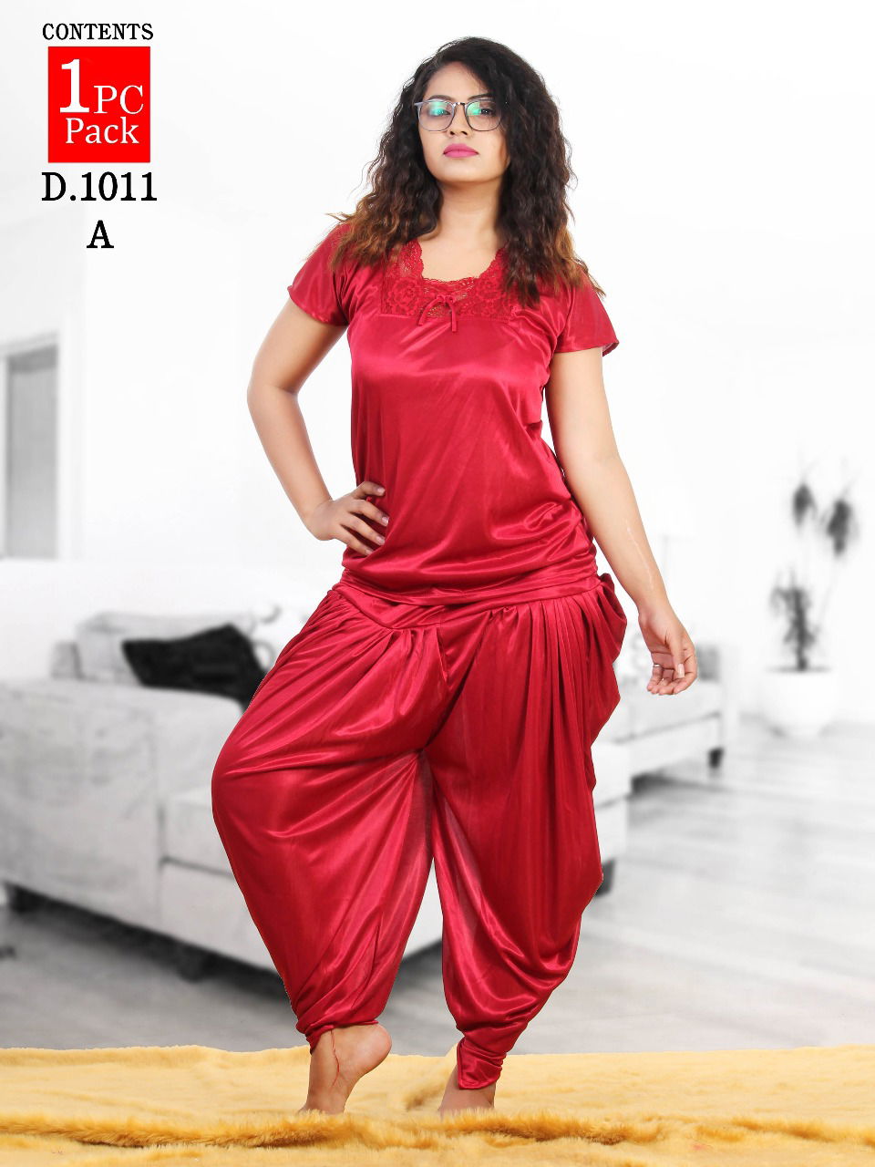 Finesta 1011 Satin Latest Hosiery Cotton Patyala Plain Western Night suits Collection