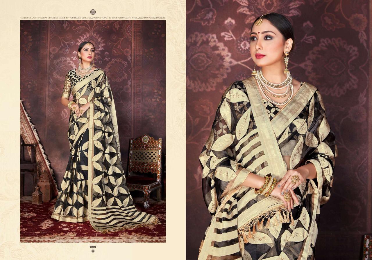SHUBH SHREE STELLA Latest Heavy Designer Wedding Wear Orgenza Sartin Brasso with Dispro and foil with Jhalar