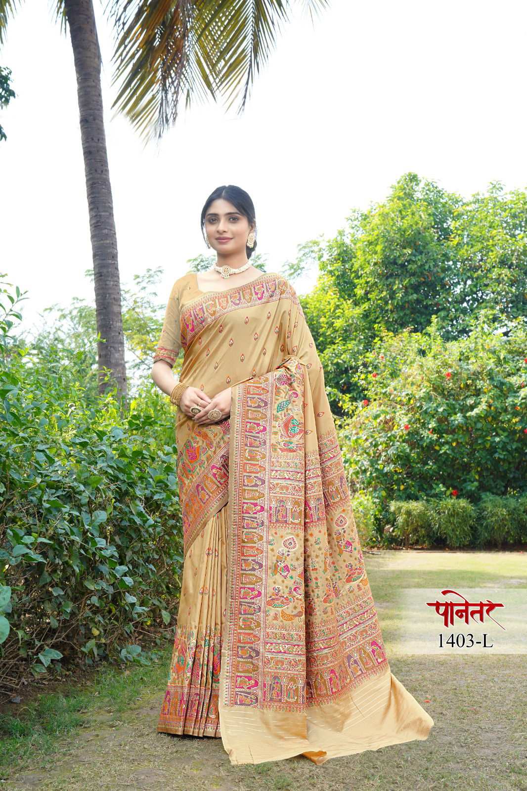 Panetar By Sanjana Silk Pashmina Design Saree Wholesale Market In Surat