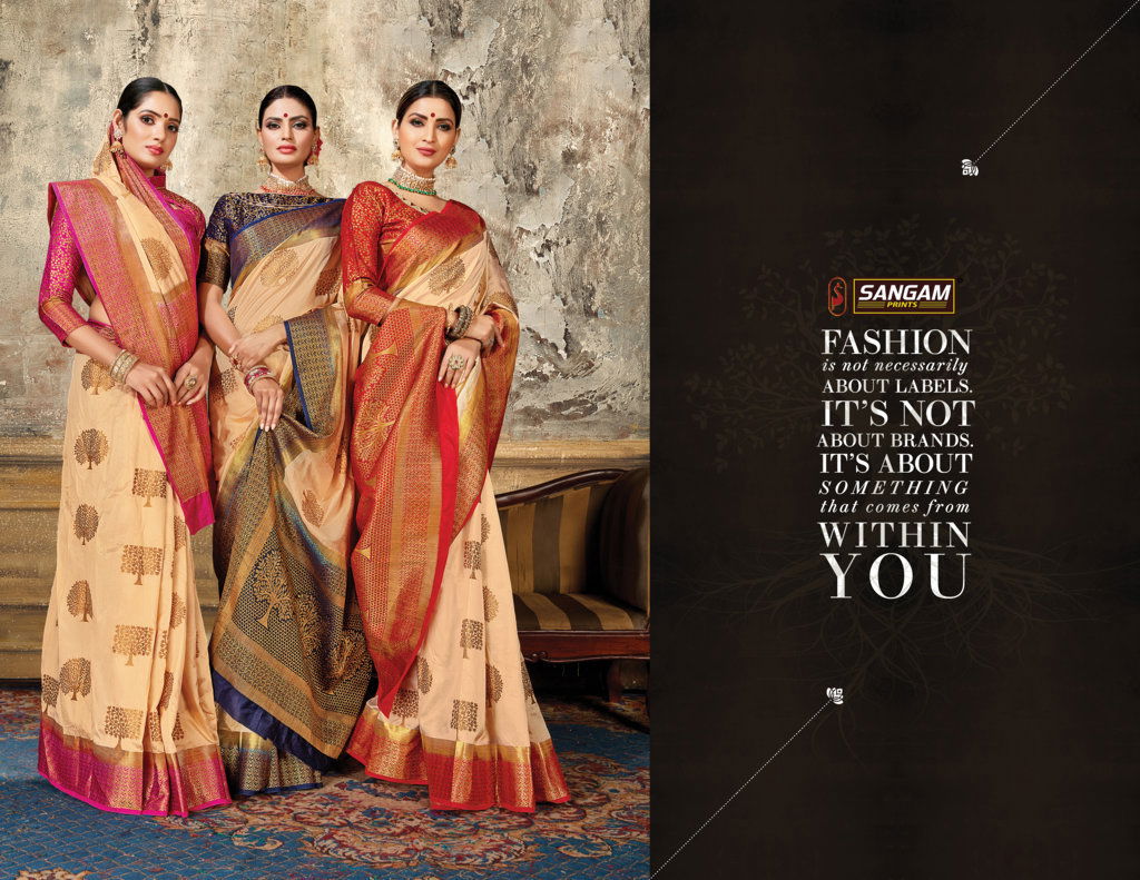 Sangam Armani Latest Designer Fancy Festive Wear Heavy Nylon Silk Sarees Collection
