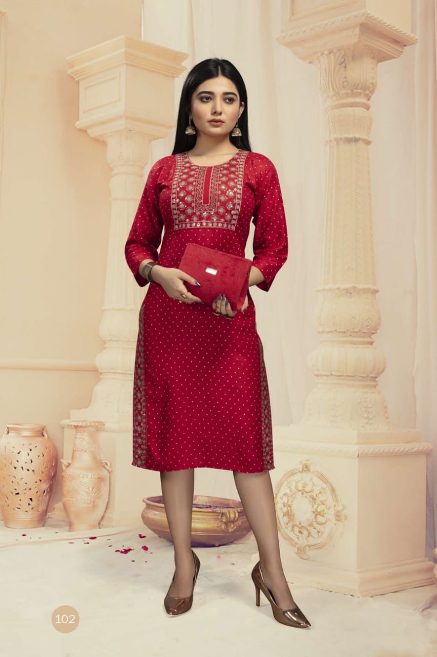 Beauty Queen Muskan 2 Casual Daily Wear Rayon Designer Kurti Collection