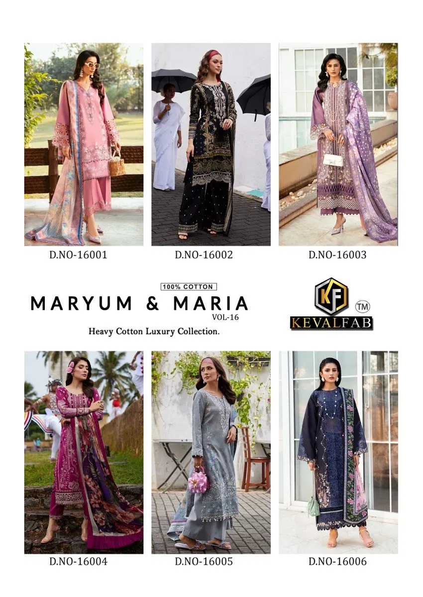 Maryum And Maria Vol 16 By Keval Fab Cotton Kurti With Bottom Dupatta Wholesale Online