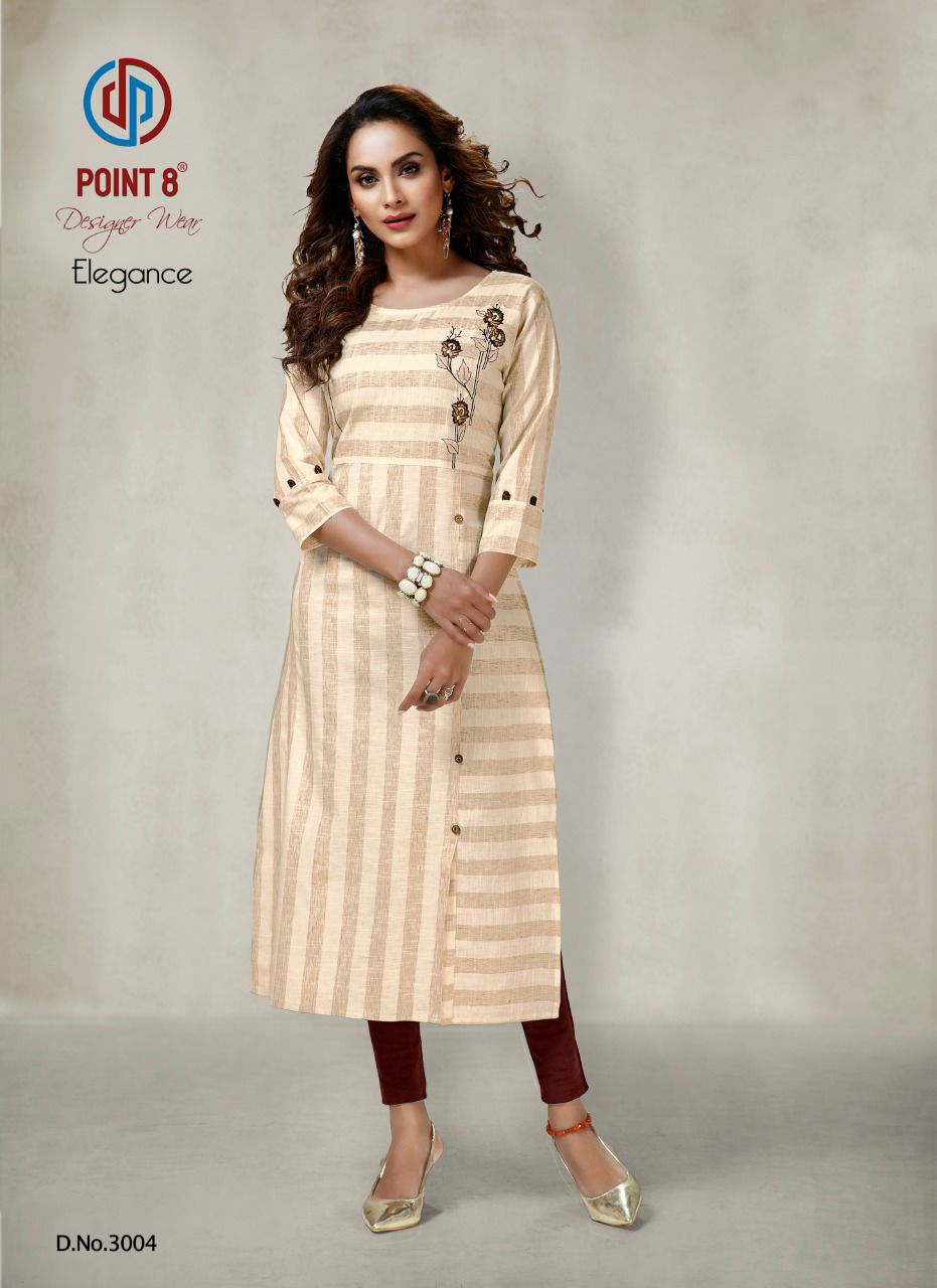 Deeptex Elegance 3 Ethnic Wear Cotton Embroidery Work Kurtis Collection
