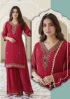 Naisha K 325 Georgette Handwork Top With Bottom Dupatta Bulk Orders In India