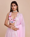 DZ 2236 Light Pink Embroidery Georgette Party Wear Lehenga Choli Wholesale Price In Surat