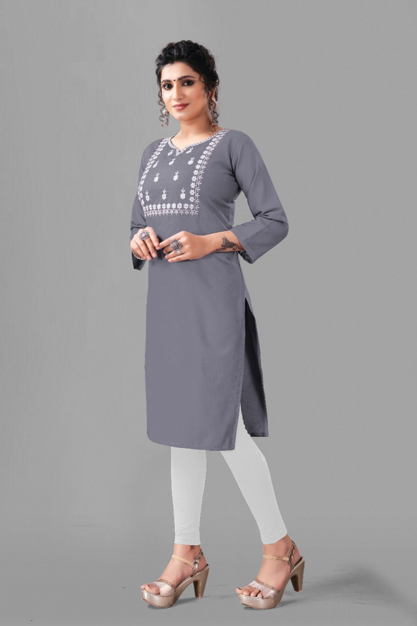 Kiwi Cotton Bland Kurti Catalog