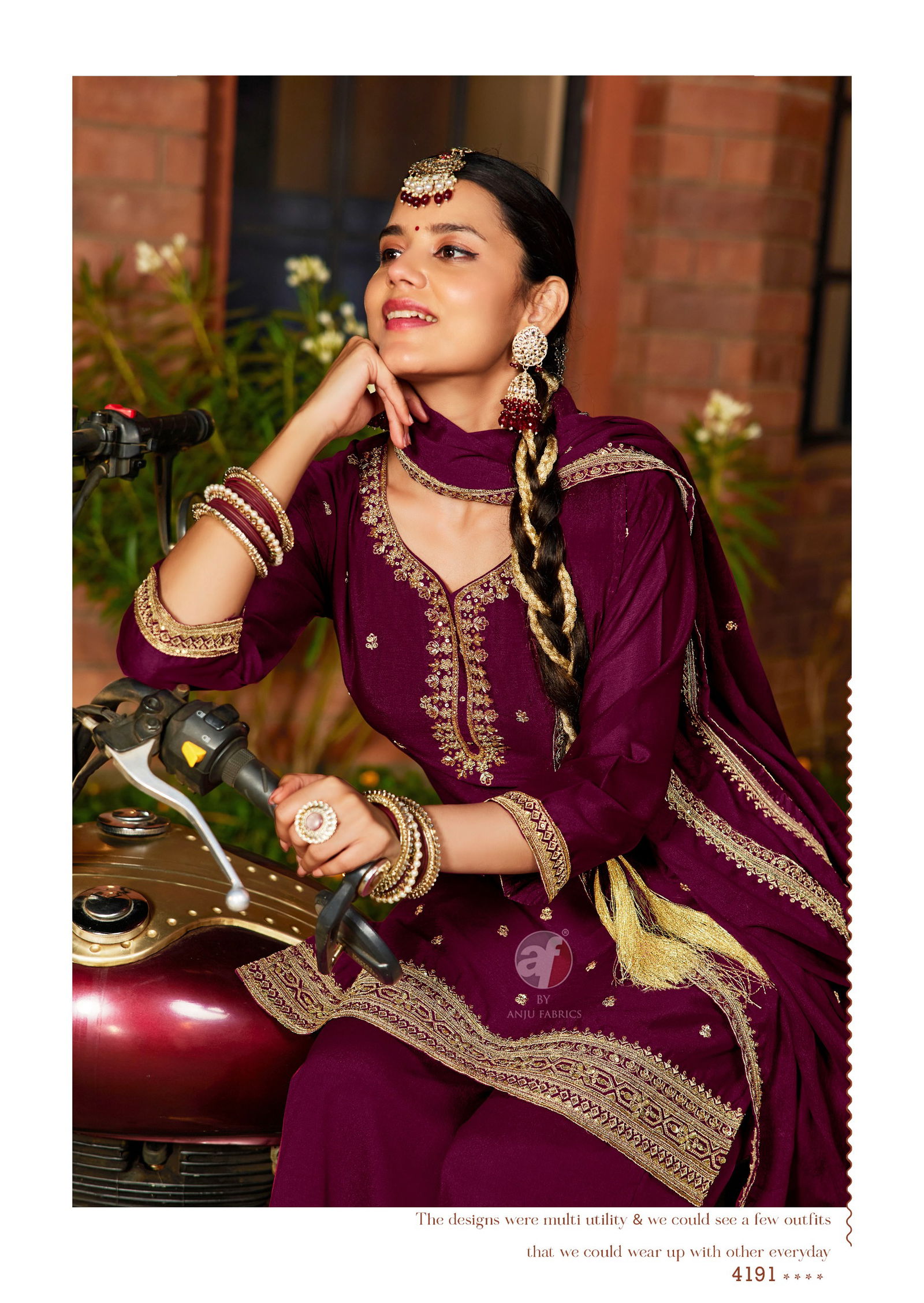 Sahiba Vol 7 By Af Chinon Kurti With Bottom Dupatta Exporters In India