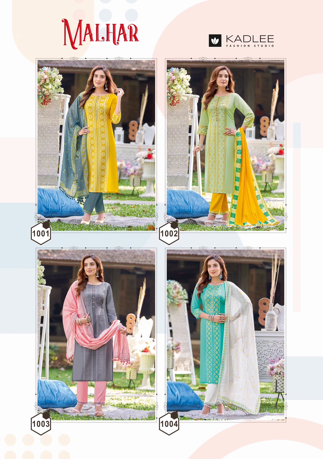 Malhar By Kadlee 1001 To 1004 Best kurti wholesale shop in Surat