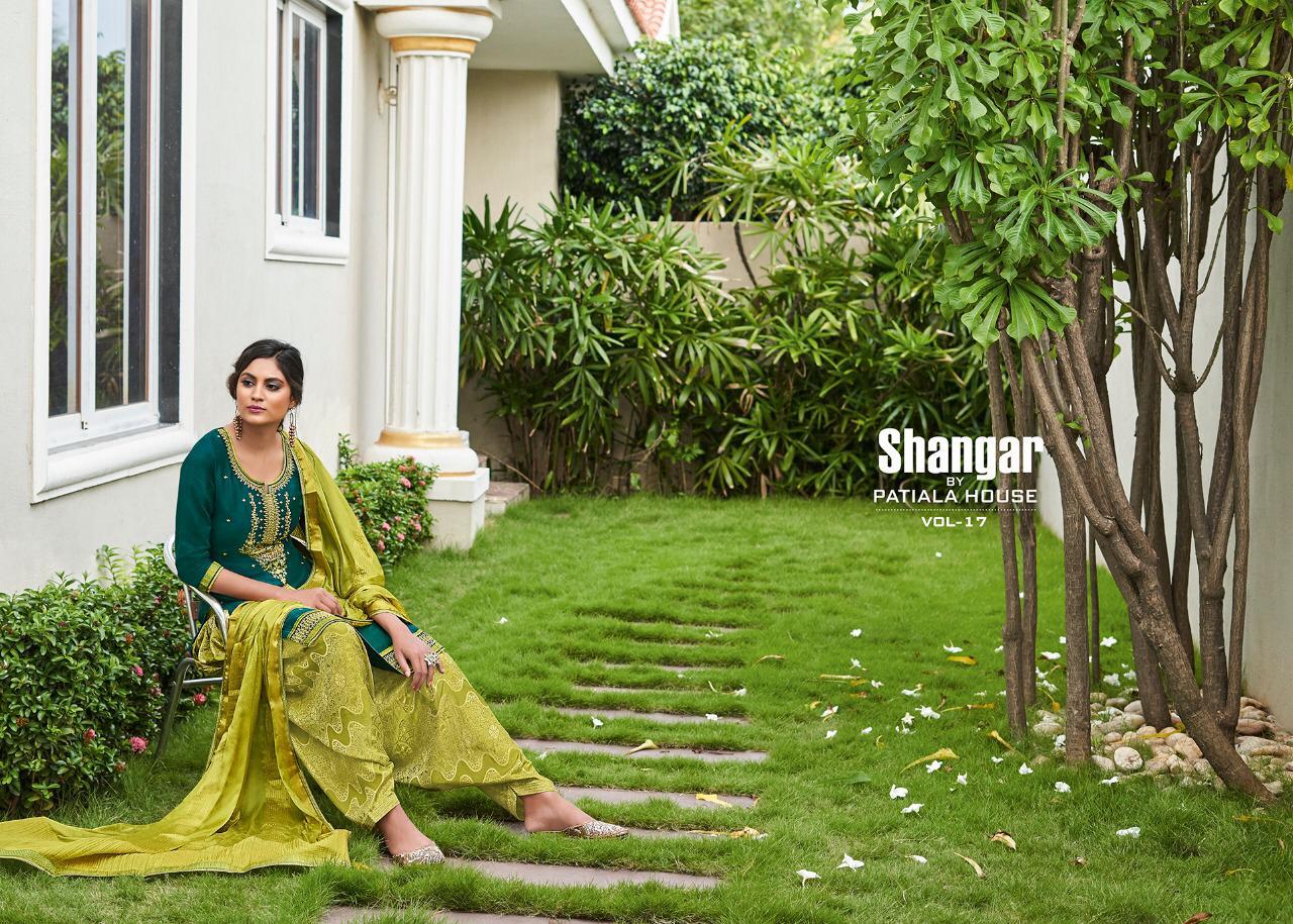 Kessi Sringar By Patiyala House Vol-17 Jam Silk Cotton Embroidery work with Jacquard Bottom Unstiched Punjabi Patiyala Salwar Suit Collections