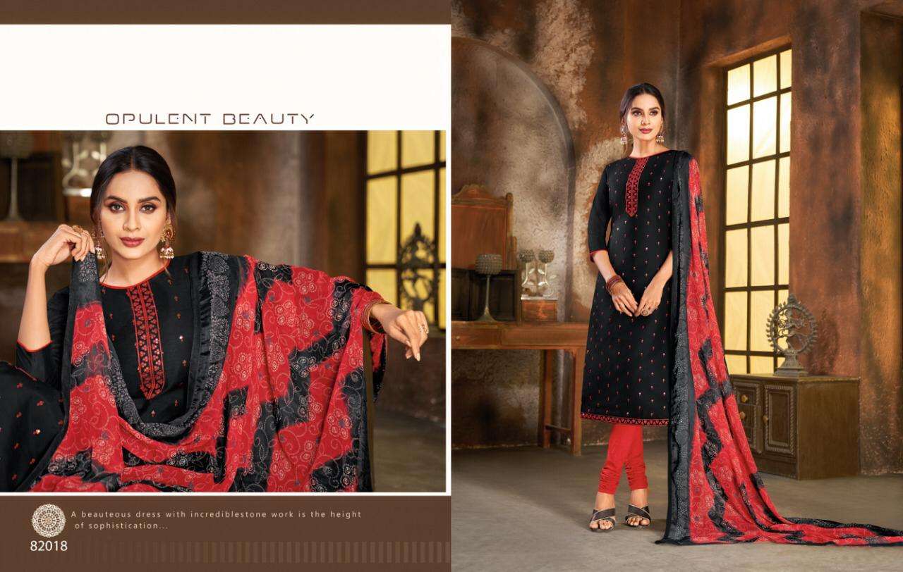 Kapil Spring Vol 5 Latest Designer Heavy Modal Cotton Hand Work Dress Material Collection With Chiffon Four Sided Lace Dupatta 
