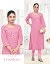 Freedom By Tunic House Viscous Rayon Chikanakari Wholesale Kurtis Suppliers In Mumbai