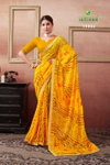 Rangpanchami By Sanskar Latest Bandhani Saree Wholesale Clothing Distributors In India