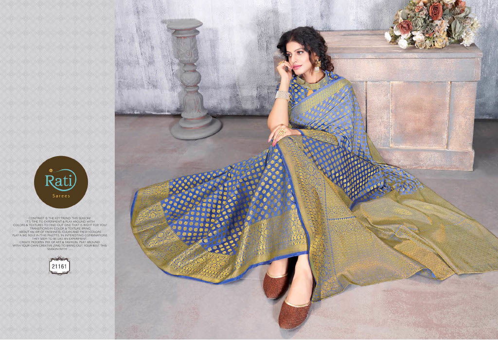 Rati Gajgamini Latest Fancy Designer Stylish Festive Wear Fancy Silk Saree Collection
