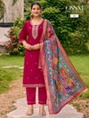 Pihu By Ossm Roman Silk Kurti With Bottom Dupatta Wholesale Market In Surat