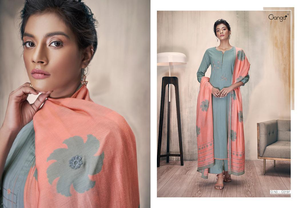 GANGA ZELLA Latest fancy Designer Heavy Casual Wear Finest Cotton With Embroidery Work Collection