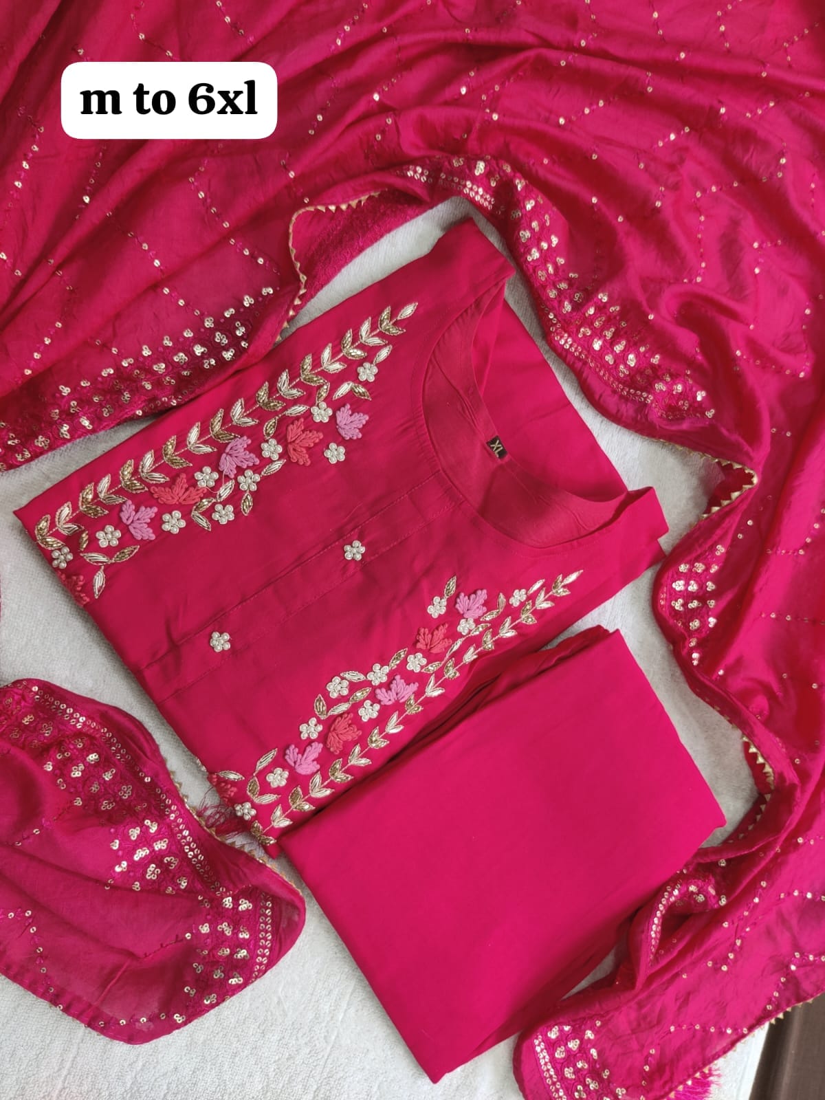 Virat Fashion Pure Jordosi Work Kurti Pant With Dupatta Set Catalog