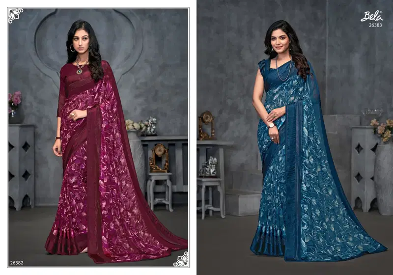 Christy Vol 21 By Bela Printed Saree Wholesale Clothing Suppliers In India