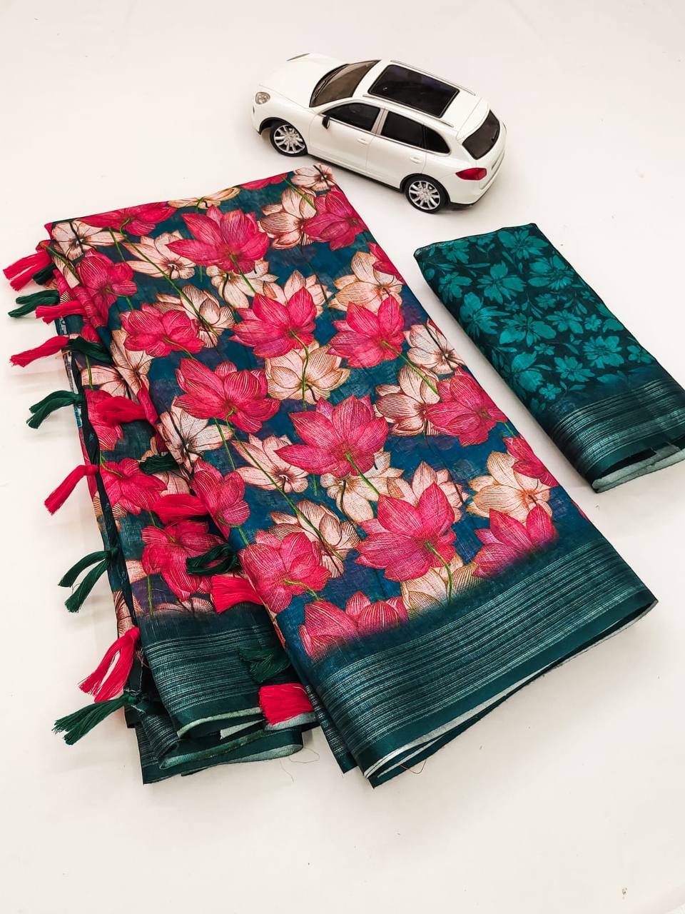 MG 288 Linen Printed Non Catalog Sarees