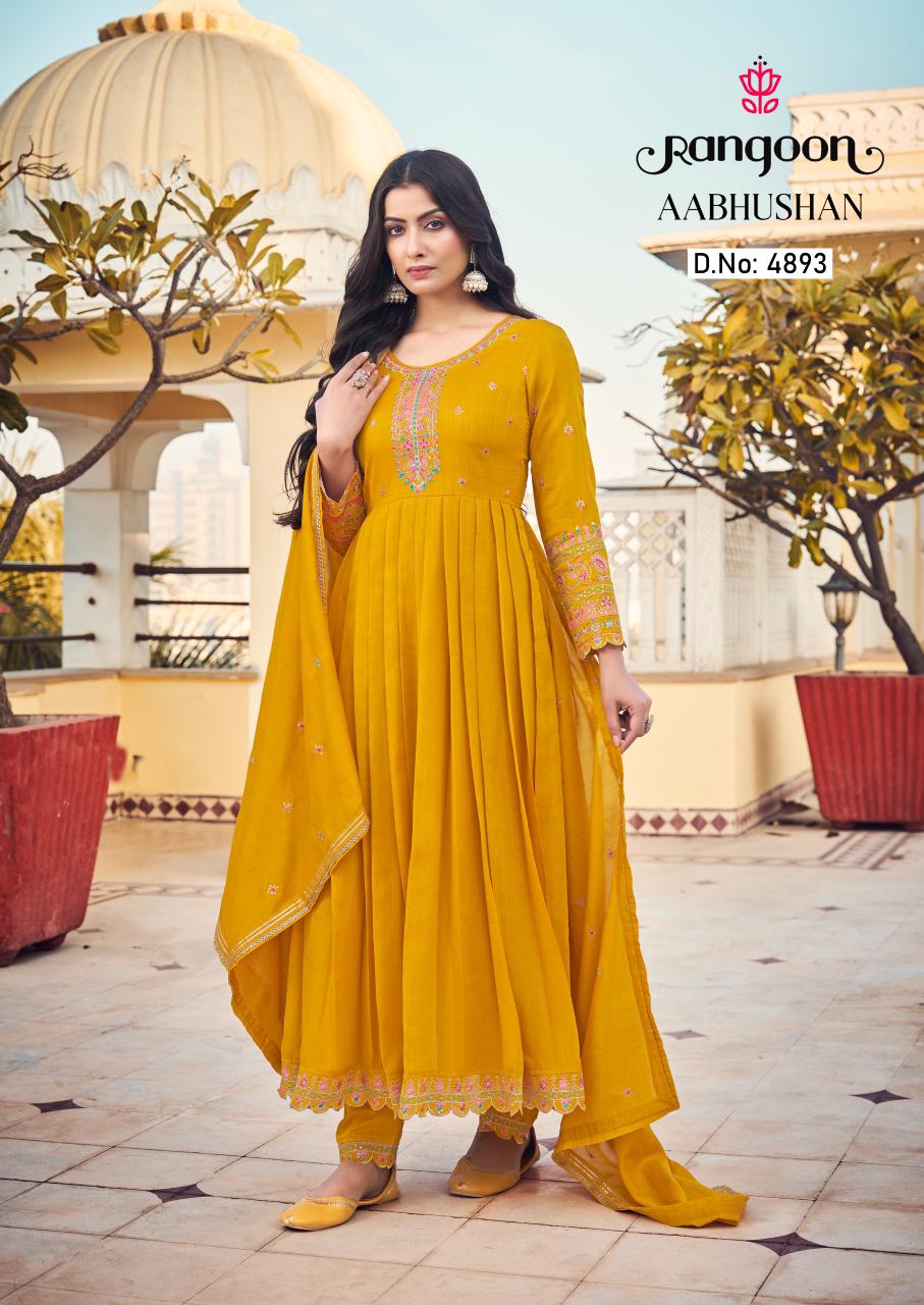Aabhushan By Rangoon Kurti Bottom With Dupatta wholesale market in Surat with Price