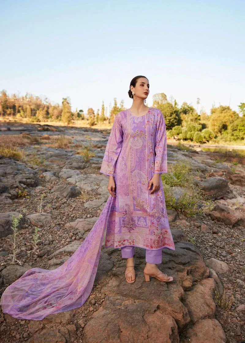 Raazia By Sadhana Lawn Cotton Digital Printed Dress Material Suppliers In India