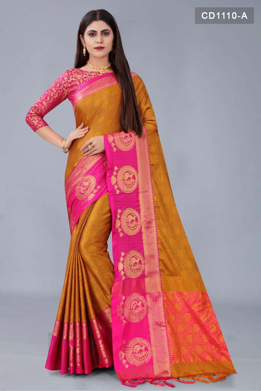Rich Pallu 1110 New Ethnic Wear Cotton Silk Latest Saree Collection