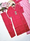 KF 4053 Kalaai Viscose Chanderi Kurti With Bottom Dupatta Wholesale Online